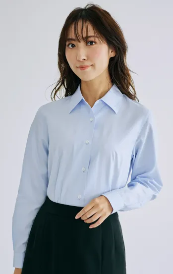 男女ペア 長袖ブラウス アイトス (ハイナック) B8500-20 長袖ブラウス 作業服JP