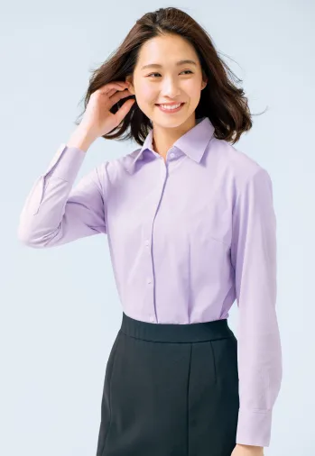 男女ペア 長袖ブラウス アイトス (ハイナック) HCB2711-182 長袖ブラウス 作業服JP