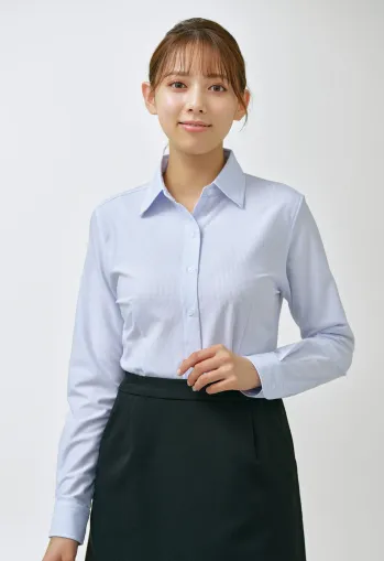 男女ペア 長袖ブラウス アイトス (ハイナック) HCB4001-020 長袖ブラウス 作業服JP