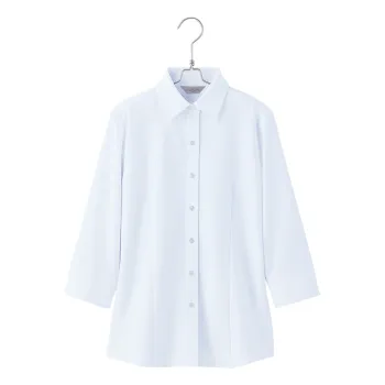 男女ペア 七分袖ブラウス アイトス (ハイナック) HCB4007-001 七分袖ブラウス 作業服JP