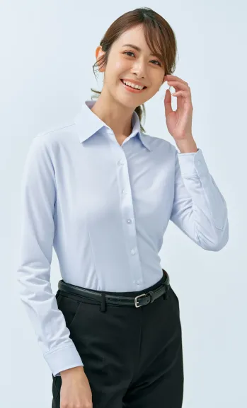 男女ペア 長袖ブラウス アイトス (ハイナック) HCB4101-020 長袖ブラウス 作業服JP