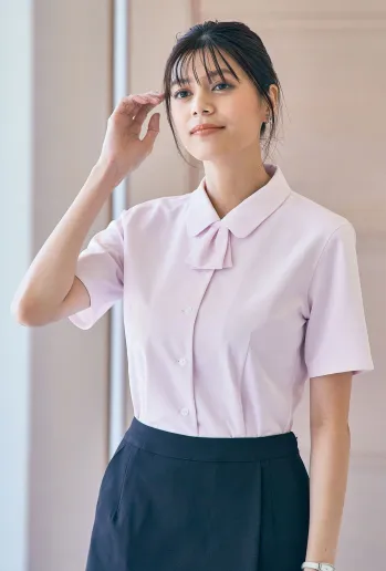 男女ペア 半袖ブラウス アイトス (ハイナック) HCB4110-038 半袖ブラウス 作業服JP