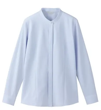 男女ペア 長袖ブラウス アイトス (ハイナック) HCB4131-020 長袖スタンドカラーブラウス 作業服JP