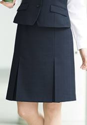 オフィスウェア スカート アイトス (ハイナック) S8121-11 プリーツスカート（54cm丈） 事務服JP