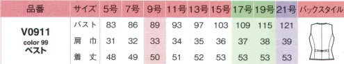 アイトス (ハイナック) V0911-99-C ベスト　21号(特注)～23号(特注) “新しいブラックの存在感「愛され系クラシカル」”“いつもの黒”では、もうもの足りない人におすすめ！チェックのパイピングがキュート。新パターンの採用でボディの立体感をアップ！スタイルアップ効果も高まり、着心地もよくなりました。細く華奢に見せるパターン設計、ディテールに女性らしいニュアンスをプラスするなど、上品クラシカルに仕上げています。いろんなワークシーンで、いろんな方に着こなしていただきたいからデザインや素材をはじめ、ボディへのフィット感やラインの美しさ、収納力やスペースなど、いっぱいこだわってつくりあげました。シワになりにくく、高い復元力を持たせるため、ウールキューブはウールファイバーの内部構造に働きかける特殊な加工を施しています。この加工によりファイバー自体に弾発性を持たせ、シワの回復力を向上させます。※21号・23号は受注生産になります。※受注生産品につきましては、ご注文後のキャンセル、返品及び他の商品との交換、色・サイズ交換が出来ませんのでご注意くださいませ。※受注生産品のお支払い方法は、先振込み（代金引換以外）にて承り、ご入金確認後の手配となります。 サイズ／スペック