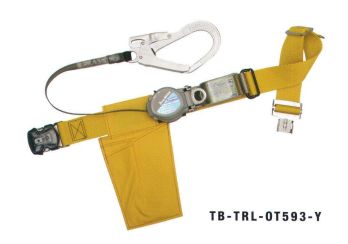 藤井電工 TB-TRL-593 2wayリトラ安全帯 軽量モデル すばやく引き出し、すっきり巻き取る。作業の能率を考えた2ウェイ選択方式。作業環境に合わせて最適な使用方法が選べます。切り替えレバーの操作により、織ロープ長さを任意に選択する使い方と、織ロープ長さが移動に応じて常に最短になる使い方ができます。●切り替えレバー←方向の使い方織ロープに常時巻き取り力が加わった状態に固定できます。常に織ロープが最短距離となる使い方ができるため、落下距離・衝撃荷重を最小の状態にできます。●切り替えレバー→方向への使い方織ロープは引き出した位置で自動的に巻き込みが停止されます。フックを掛けた場所から一定の距離を定位置作業には腰部に束縛感がないためゆったりと作業ができます。【ランヤード】・織ロープ:幅15mm×有効長さ1，400mm・フック:FS-93（軽量）+ショックアブソーバ※この商品は受注生産になります。※受注生産品につきましては、ご注文後のキャンセル、返品及び他の商品との交換、色・サイズ交換が出来ませんのでご注意ください。※受注生産品のお支払い方法は、先振込（代金引換以外）にて承り、ご入金確認後の手配となります。