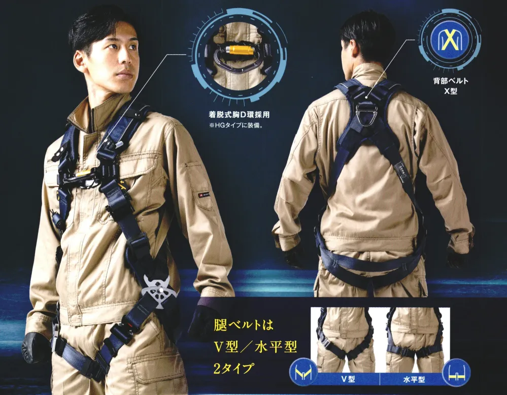 ハーネス 現場用 製品情報 | 黒影ハーネス | 墜落制止用器具、フルハーネス型、胴ベルト
