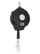 藤井電工 TRB-25 テトラブロック25m(台付・引寄ロープ付) テトラブロック25m耐久性の高いステンレスを使用し、メンテナンスが軽減されます。ラチェット機構で安全性を確認しやすく、内蔵ディスクブレーキが墜落時の衝撃もやわらげます。特徴・ステンレス素材を採用:ロック機構・ディスクブレーキの主要部品にステンレスを使用し、耐食性とランニングコストを向上。・ワイヤ径を4.3mmから5mmに拡大し、強度と耐久性を向上。・ディスクブレーキ内蔵:実績あるブレーキを採用し、国内外の規格に対応可能。・ラチェット機構のロック爪:ワイヤ操作時に音で正常動作を確認でき、凍結などによる固着が起きにくい設計。・衝撃負担を軽減:内蔵ディスクブレーキがショックアブソーバの役割を果たし、墜落時の衝撃を和らげる。※この商品は受注生産になります。仕様品番:TRB-25品名:テトラブロック25m重量:約13.1kg