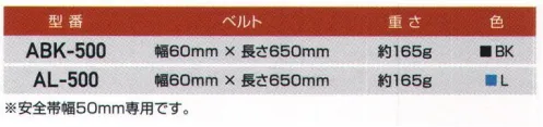 藤井電工 ABK-500 サポータベルト（ブラック） 腰当たりはそのままでスリムな形状に。お手持ちの1本つり専用安全帯と組み合わせると、腰当たりが柔らかく、また安全帯の重量を広い面積で受けるため、腰が大変ラクです。※安全帯幅50mm専用です。※この商品は受注生産になります。※受注生産品につきましては、ご注文後のキャンセル、返品及び他の商品との交換、色・サイズ交換が出来ませんのでご注意ください。※受注生産品のお支払い方法は、先振込（代金引換以外）にて承り、ご入金確認後の手配となります。 サイズ／スペック