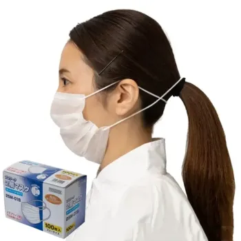 食品工場用 マスク 中部物産貿易 2SM-01B 2層マスク オーバーヘッドタイプ（3000枚入） 食品白衣jp