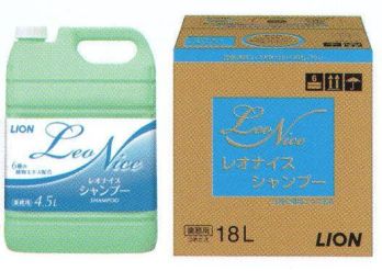 中部物産貿易 LE-SHAMPOO18 レオナイス シャンプー18L LeoNiceレオナイス クリーミィな泡立ちで、髪と頭皮をやさしくさっぱりと洗い上げます。6種の植物エキス配合（保湿成分）さっぱり＆なめらかな洗い上がり。セイヨウオトギリソウエキス、アルニカ花エキス、セイヨウトチノキ種子エキス、ハマメリス葉エキス、ブドウ葉エキス、セイヨウキズタ葉/茎エキス。●植物由来の洗浄成分と6種の植物エキス配合（保湿成分）。●クリーミィな泡立ちでやさしくさっぱりと洗い上げます。●素肌と同じ弱酸性。●爽やかでやさしいグリーンフローラルの香り(微香性）。※コックが同梱されています。※この商品はご注文後のキャンセル、返品及び交換は出来ませんのでご注意下さい。※なお、この商品のお支払方法は、先振込（代金引換以外）にて承り、ご入金確認後の手配となります。