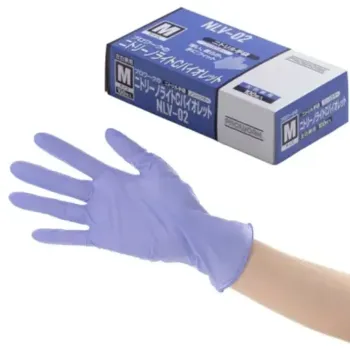 食品工場用 手袋 中部物産貿易 NLV-02 ニトリーノライトC バイオレット（2000枚入） 食品白衣jp