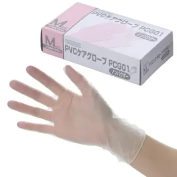 介護用品 手袋 中部物産貿易 PCG01 PVCケアグローブ（1000枚入） 医療白衣com