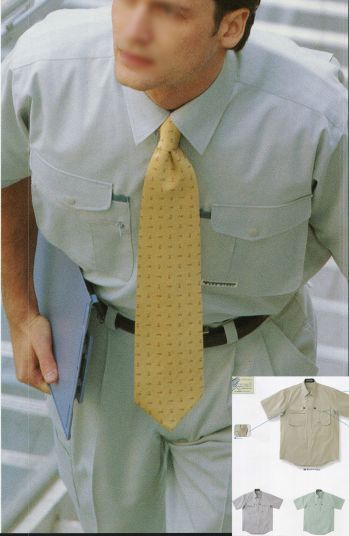 メンズワーキング 半袖シャツ 本州衣料 E-811 半袖ワークシャツ 作業服JP