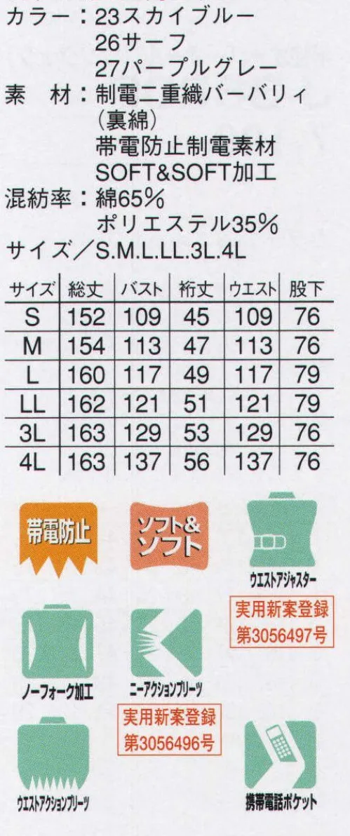 本州衣料 J-36000 半袖オーバーオール 全身に動きやすさを追求し、さらに、通気性にも配慮。耐久性・防汚性もさることながら、何よりも動きやすさを追求したオーバーオール。 サイズ／スペック