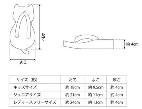 一歩 NYARAGETA-1 にゃらげたキュート（台カラー：ホワイト） ※鼻緒の色はお選びいただけます。色選択時にご希望の鼻緒の色をお選びください。かわいいにゃんこシルエットの「にゃらげたキュート」は、足にやさしいクッション性とソフトな布鼻緒の組み合わせで、自分で鼻緒の調整や交換をしていただけます。洋服やお部屋の模様替えに合わせるなど、お好みで履物もイメージチェンジできます。初めてでも痛くない足に合わせる鼻緒足指に負担の少ない特殊製法の布鼻緒を、ご自分で簡単に長さ調整していただけますので、足にフィットする心地良いサイズで履いていただけます。水にぬれても大丈夫にゃらげたは室内だけでなく外履きにもご利用いただけます。独立気泡発砲スポンジ製の台には水が染込みまず、汚れたら鼻緒を外して水で丸洗いしていただいて構いません。※金属たわしや硬いブラシなどのご使用はお控えください。紙芯を使わず柔らかい芯材とメッシュ生地で仕上げた鼻緒も手洗い可能です。中性洗剤を使って押し洗いし、軽く水を押し出して陰干ししてください。※まれに色落ちする場合があります。鼻緒を自分で交換できます鼻緒は簡単に交換できます。（慣れれば１～3分）。洋服を着替えたりお部屋の模様替えをするように、にゃらげたもイメージチェンジを楽しめます。 急な雨やビーチで濡れても、替え鼻緒を持っていけば外出先で交換することができます。他カラーは「NYARAGETA-2」「NYARAGETA-3」「NYARAGETA-4」「NYARAGETA-5」「NYARAGETA-6」に掲載しております。※この商品はご注文後のキャンセル、返品及び交換は出来ませんのでご注意下さい。※なお、この商品のお支払方法は、前払いにて承り、ご入金確認後の手配となります。 サイズ／スペック