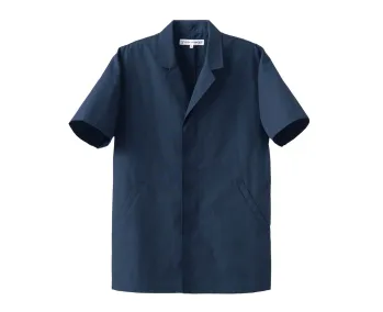 厨房・調理・売店用白衣 半袖白衣 セブン（白洋社） AA312-1 コート（男性用） 食品白衣jp