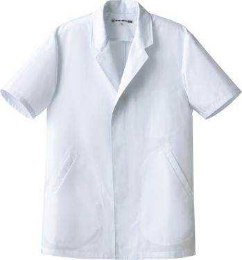 セブン（白洋社） AA312-8 コート（男性用） ・調理用半袖コート。  ・丈夫で壊れにくいオリジナル釦使用。  ・比翼仕立てでボタンが邪魔になりません。  ・SEK青マーク（抗菌防臭加工）生地使用。 ※調理、軽作業工場などに適しています。  ○清潔感のあるブロード素材を使用した調理用半袖コート。  丈夫で壊れにくいオリジナル釦を使用しています。生地に抗菌防臭加工が施されているので、常に衛生的な作業環境を求められる調理の現場におすすめです。 ●同型:これより厚地で綿100％「AA312-6」  ※この商品は旧品番 AA312-5 になります。※この商品はご注文後のキャンセル、返品及び交換は出来ませんのでご注意下さい。※なお、この商品のお支払方法は、先振込（代金引換以外）にて承り、ご入金確認後の手配となります。