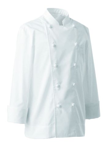 厨房・調理・売店用白衣 長袖コックコート セブン（白洋社） AA414 コックコート 食品白衣jp