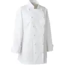 食品白衣jp 厨房・調理・売店用白衣 長袖コックコート セブン（白洋社） AA451 ドレスコックコート