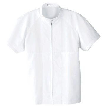 食品工場用 半袖白衣 セブン（白洋社） AA489-8 半袖コート 食品白衣jp
