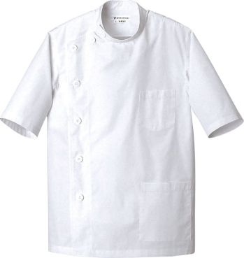 ドクターウェア 半袖コート セブン（白洋社） AA520-8 コート 医療白衣com