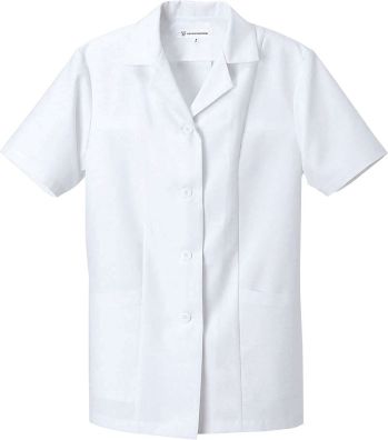 食品工場用 半袖白衣 セブン（白洋社） AA803 半袖コート 食品白衣jp