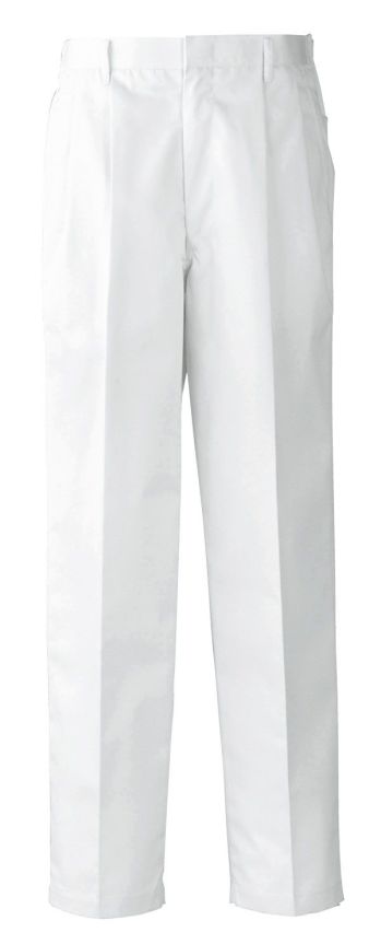 食品工場用 パンツ（米式パンツ）スラックス セブン（白洋社） AL435 ツータックパンツ 食品白衣jp