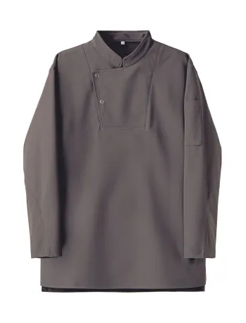 カジュアル 半袖シャツ セブン（白洋社） CA2145-6 ニットコート長袖(シェフネックタイプ・スナップボタン) サービスユニフォームCOM