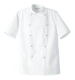 厨房・調理・売店用白衣半袖コックコートTA8301 