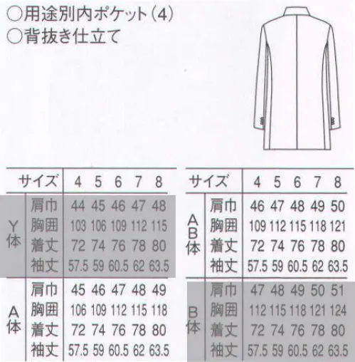 セブン（白洋社） DD2752-A ピークドラペルタキシード(A体・AB体) 従来の「暑い・重い」というを解消するべく細部にまでこだわったジャケットです。高級感がありながら軽い、ツイルの生地を使用しています。肩パットや増し芯もオリジナルで開発し軽量化を図り、暑くない・重くない着心地を得られるものになっております。形についても、肩巾を若干狭くすることでカッティングをモダンでスタイリッシュにしています。  ※B体・Y体は「DD2752-B」に掲載しております。 ※この商品はご注文後のキャンセル、返品及び交換は出来ませんのでご注意下さい。※なお、この商品のお支払方法は、先振込（代金引換以外）にて承り、ご入金確認後の手配となります。 サイズ／スペック