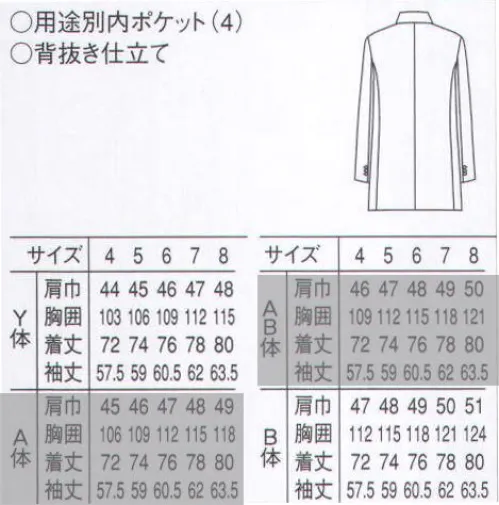 セブン（白洋社） DD2753-B タキシード(B体・Y体) 従来の「暑い・重い」というを解消するべく細部にまでこだわったジャケットです。高級感がありながら軽い、ツイルの生地を使用しています。肩パットや増し芯もオリジナルで開発し軽量化を図り、暑くない・重くない着心地を得られるものになっております。形についても、肩巾を若干狭くすることでカッティングをモダンでスタイリッシュにしています。 ※A体・AB体は「DD2753-A」に掲載しております。 ※この商品はご注文後のキャンセル、返品及び交換は出来ませんのでご注意下さい。※なお、この商品のお支払方法は、先振込（代金引換以外）にて承り、ご入金確認後の手配となります。 サイズ／スペック