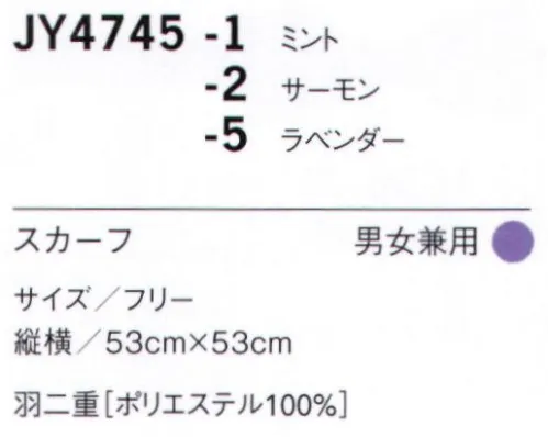 セブン（白洋社） JY4745 スカーフ ※この商品はご注文後のキャンセル、返品及び交換は出来ませんのでご注意下さい。※なお、この商品のお支払方法は、先振込（代金引換以外）にて承り、ご入金確認後の手配となります。 サイズ／スペック