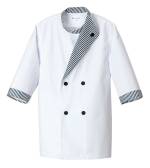 厨房・調理・売店用白衣七分袖白衣BA1050 