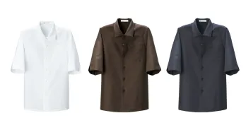 カジュアル 七分袖コックシャツ セブン（白洋社） BA1221 5分袖コート サービスユニフォームCOM