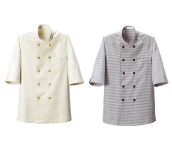 カジュアル 七分袖コックシャツ セブン（白洋社） BA1226 5分袖コックシャツ サービスユニフォームCOM