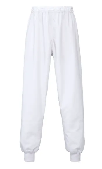 厨房・調理・売店用白衣 パンツ（米式パンツ）スラックス セブン（白洋社） BL1493-0 パンツ（総ゴム・紐入り） 食品白衣jp