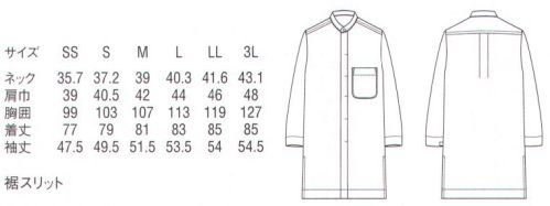 セブン（白洋社） QH7364 8分袖スタンドカラーシャツ ・C-train8分袖シャツ・ロング丈の比翼タイプ生地に少し風合いを出した綿100％のスタンドカラーロングシャツ。ロングにすることで職種によってはエプロン無しでも様になるシャツです。袖丈が8分くらいなので動作の邪魔にならず、手元にも清潔感を醸しだします。色はどの色も洋から和、クラフト感ある色になっていますのでコーディネートの巾を広げやすいアイテムになっております。こちらの商品はリコットン（再生綿）を使用しておりません。八分袖の付いた立衿シャツ。丈の長さと生地のクラフト感が専門職の雰囲気を醸します。C-train時代の求める“心地良さ”にコットンのやさしさでお応えします。7000年も前から人々の生活とともにあり心身にも、地球にもやさしい素材であるコットン。現代、我々の生きる世界では暮らしの中にITやVRが拡散する一方、やさしく柔らかな心地よさを希求する動きも静かな広がりを見せています。世の中に心地良いサービスを広げるためのお手伝いをすること・・・それもユニフォームの仕事だと私たちは考えます。そして、材料の研究や素材の製法まで踏み込んで心地良さの追求を続けてきました。こうした探究によって生まれたC-trainはコットンを主原料とするユニフォームシリーズ。綿（=cotton）の心地良さ（=comfortable）を一杯に積んで走る列車（=train）のように、これからも常に働く皆様と併走し、サポートし続けます。※この商品はご注文後のキャンセル、返品及び交換は出来ませんのでご注意下さい。※なお、この商品のお支払方法は、先振込（代金引換以外）にて承り、ご入金確認後の手配となります。 サイズ／スペック