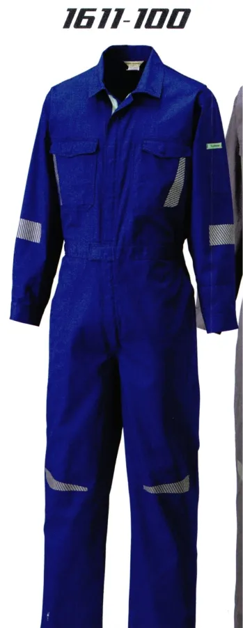 ツナギ ツナギ・オーバーオール・サロペット 日の丸（ソルディ） 1611-100 反射素材続服（受注生産品） 作業服JP