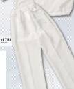 日の丸 1751 ズボン エピクロス・メガーナ:超導電性・長繊維加工糸を使用。発塵、吸塵性が少なく、帯電防止、耐摩擦・耐洗濯性に優れています。