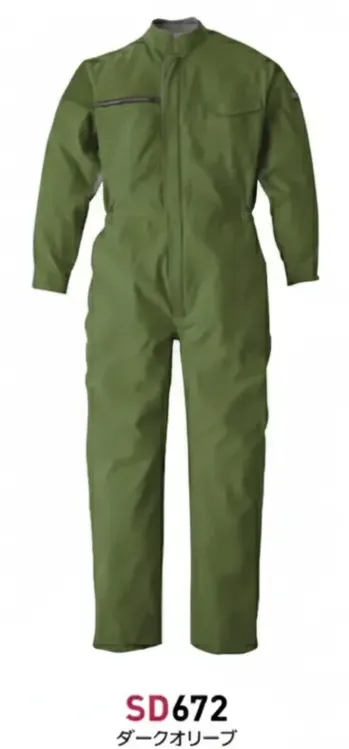 ツナギ ツナギ・オーバーオール・サロペット ソルディ（日の丸） 672 サマー続服（SD672） 作業服JP