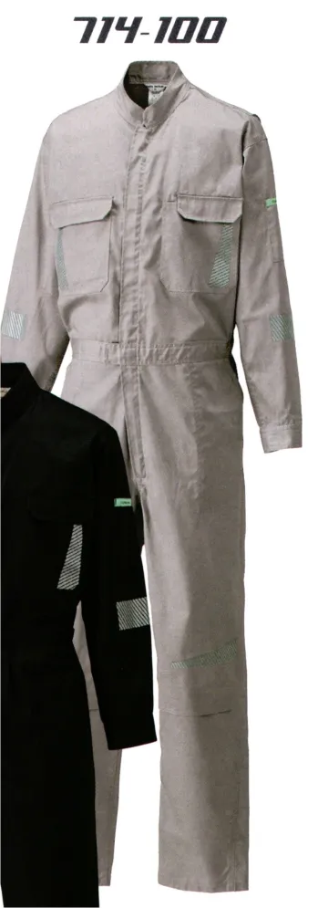 ツナギ ツナギ・オーバーオール・サロペット 日の丸（ソルディ） 714-100 反射素材続服 作業服JP