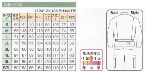 日の丸 125 続服 ヒノマルカット:後腰部に伸縮布を縫い込むことにより、前後斜屈伸等の動きを楽にしました。  衿は、スタンド・オープン・ハイネックの3タイプが楽しめます。 サイズ／スペック