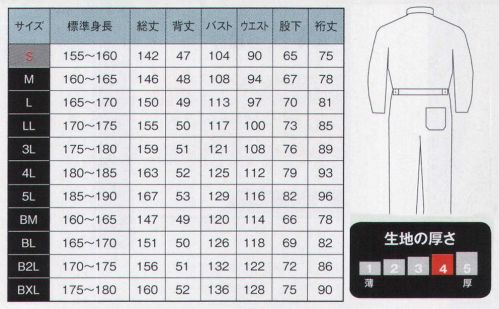 日の丸 2-021 続服（SK30-01） ホワイトアロー※「BXL」サイズは、販売を終了致しました。 サイズ／スペック