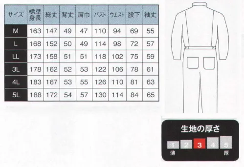 日の丸 2-058 続服（531-05） ホワイトアロー サイズ／スペック