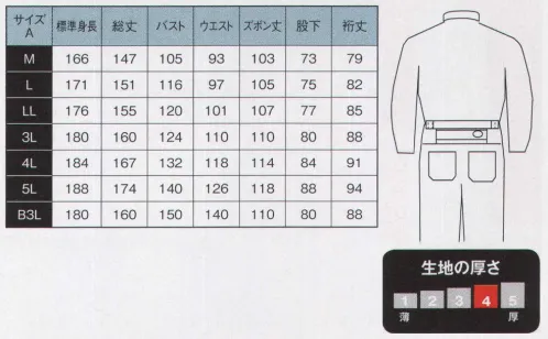 日の丸 2617 続服 ヒノマルカット:後腰部に伸縮布を縫い込むことにより、前後斜屈伸等の動きを楽にしました。 サイズ／スペック