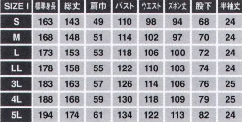 日の丸 39130 半袖続服 一味違う表情を醸し出すピーチ起毛ピーチ起毛 通常よりごく浅く密度のある起毛。自然な肌ざわりで、桃の産毛状のような独特の風合いを実現。ヒノマルカット:後腰部に伸縮布を縫い込むことにより、前後斜屈伸等の動きを楽にしました。 サイズ／スペック