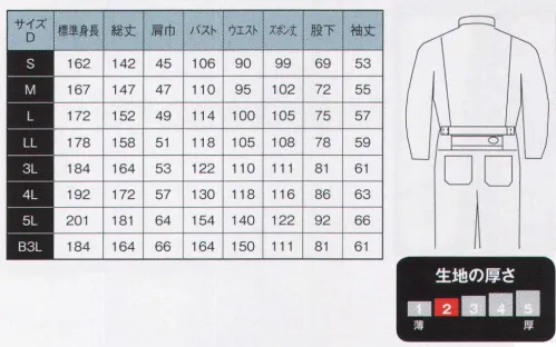 日の丸 609 続服 ヒノマルカット:後腰部に伸縮布を縫い込むことにより、前後斜屈伸等の動きを楽にしました。  ひざストレッチカット:ひざ部に伸縮布を縫い込むことにより、屈伸等の動きを楽にしました。 サイズ／スペック