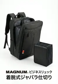 平野 42604 MAGNUM ビジネス2本手仕切り付リュック
