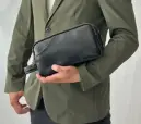 平野 25970 サドル/牛革ダブルY付セカンドバッグ